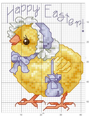 Схема вышивки крестом Цыпленок.jpg