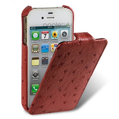 Melkco Leather Case Jacka Ostrich Fire Brick for iPhone 4_4S_1-500x500.jpg