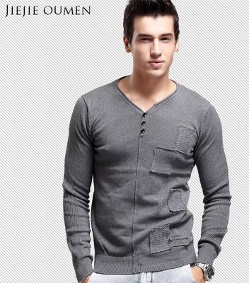 2013-autumn-male-V-neck-sweater-male-sweater-thin-sweater-slim-sweater.jpg