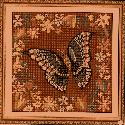 Подушка бабочка 1 вышивка крестом 