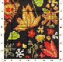 схема вышивки крестом подушки Бабочка 2 часть4