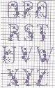 Схема вышивки крестом алфавит 2